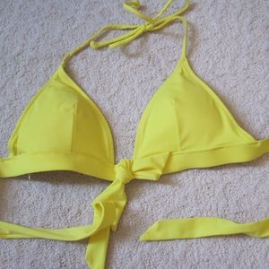 Victoria's Secret Swim~Sunshine Yellow Bikini Top~Size Small